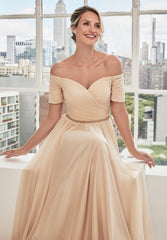 MGNY Madeline Gardner New York 73113 A Line Long Formal Evening Dress