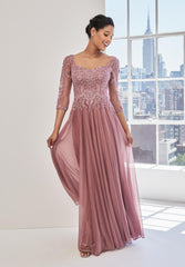 MGNY Madeline Gardner New York 73125 A Line Mother of the Bride Long Formal Dress