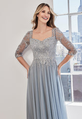 MGNY Madeline Gardner New York 73125 A Line Mother of the Bride Long Formal Dress