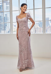 MGNY Madeline Gardner New York 73128 Beaded Long Formal Evening Dress