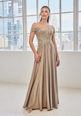MGNY Madeline Gardner New York 73131 Formal Long A Line Evening Dress