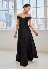MGNY Madeline Gardner New York 73131 Formal Long A Line Evening Dress
