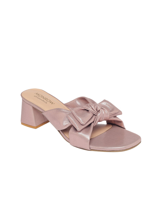 Quinn Rose Gold Block Heels
