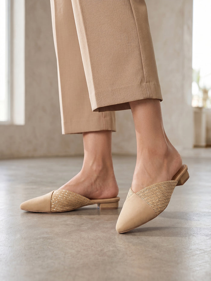 Rosia Beige Flats