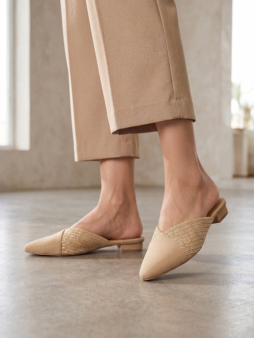 Rosia Beige Flats