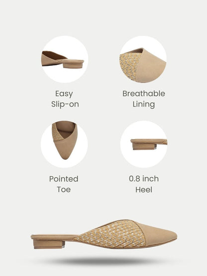 Rosia Beige Flats