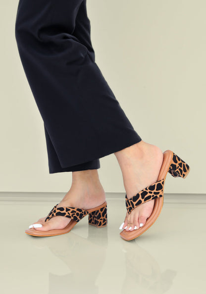 Serena Beige Block Heels