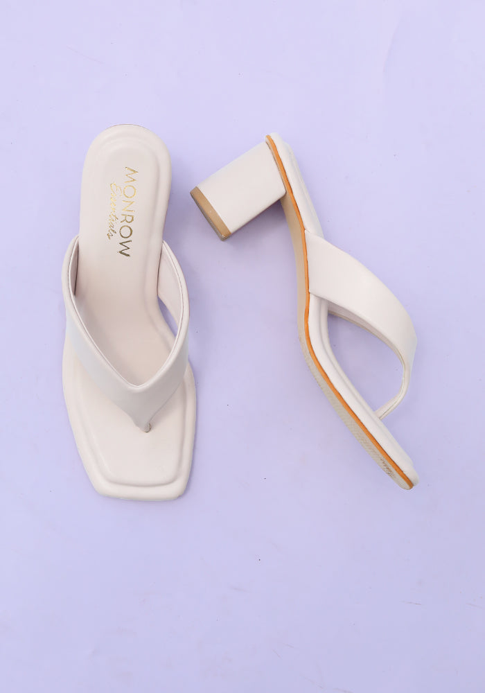 Serena Cream Block Heels