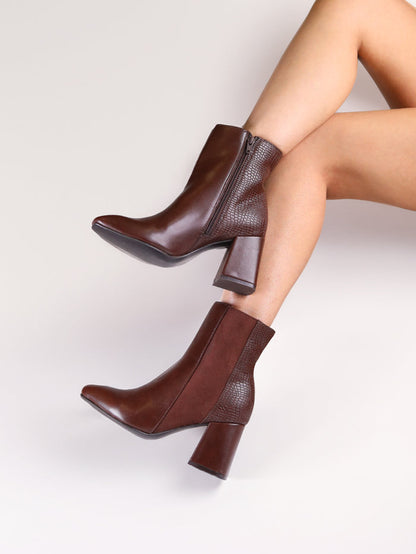 Sophie Brown Block Boots