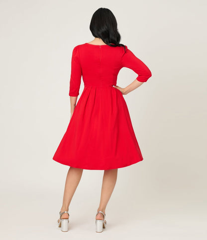 Hazel Blues® |  Unique Vintage Sweetheart Swing Dress
