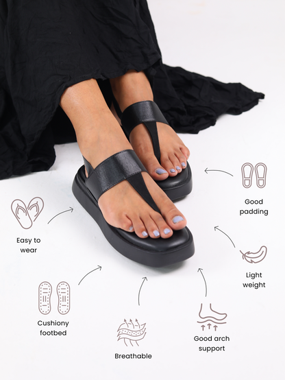 Wendy Black Flatform Heels