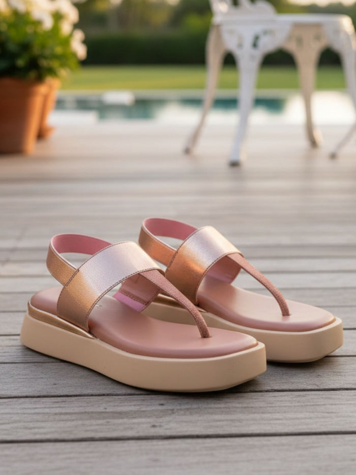 Wendy Pink Flatform Heels