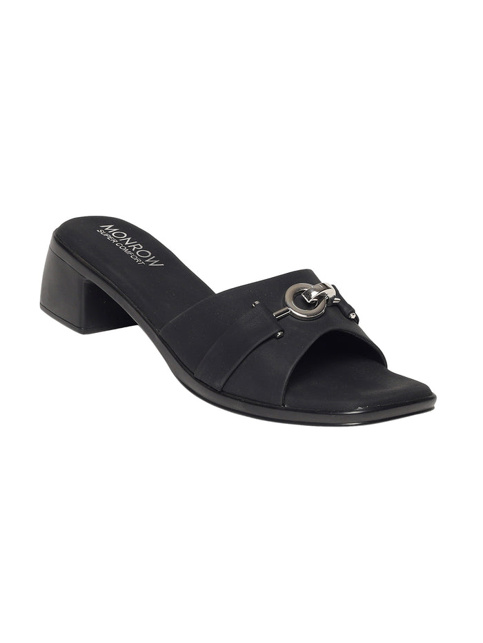 Zyelle Black Block Heels