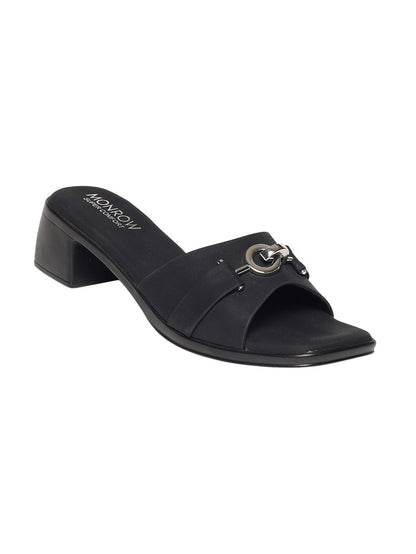 Zyelle Black Block Heels