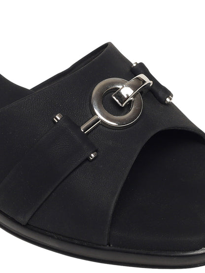 Zyelle Black Block Heels