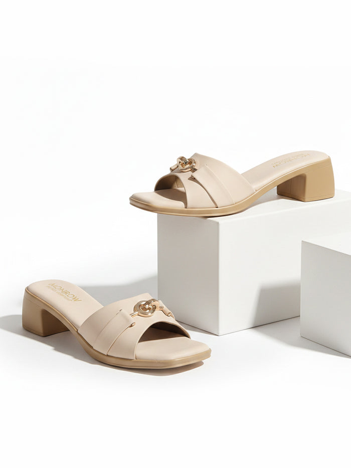 Zyelle Cream Block Heels
