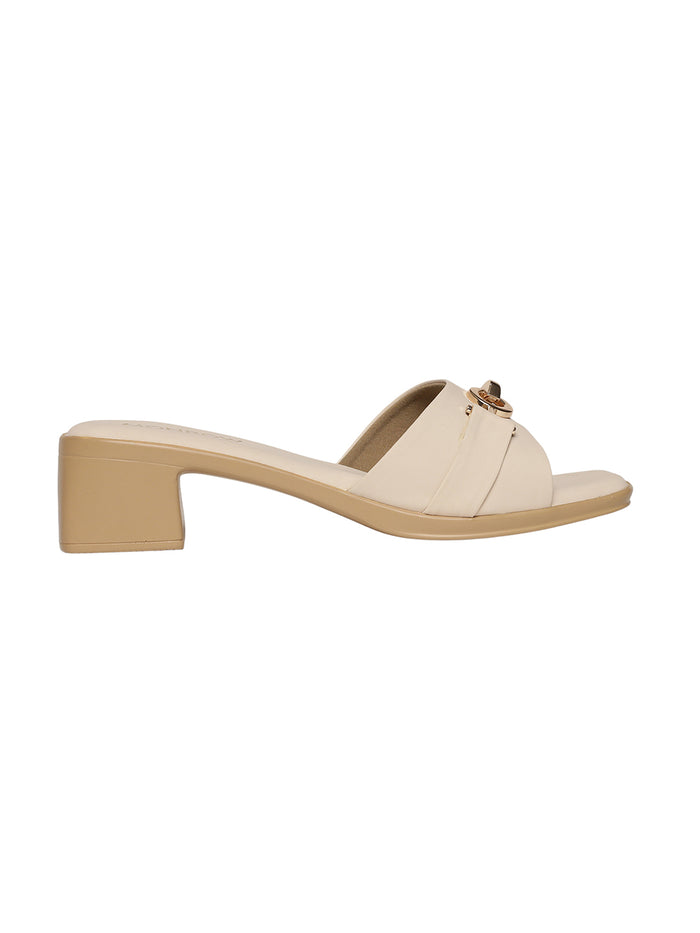 Zyelle Cream Block Heels