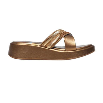 Zyra Bronze Wedge Heels